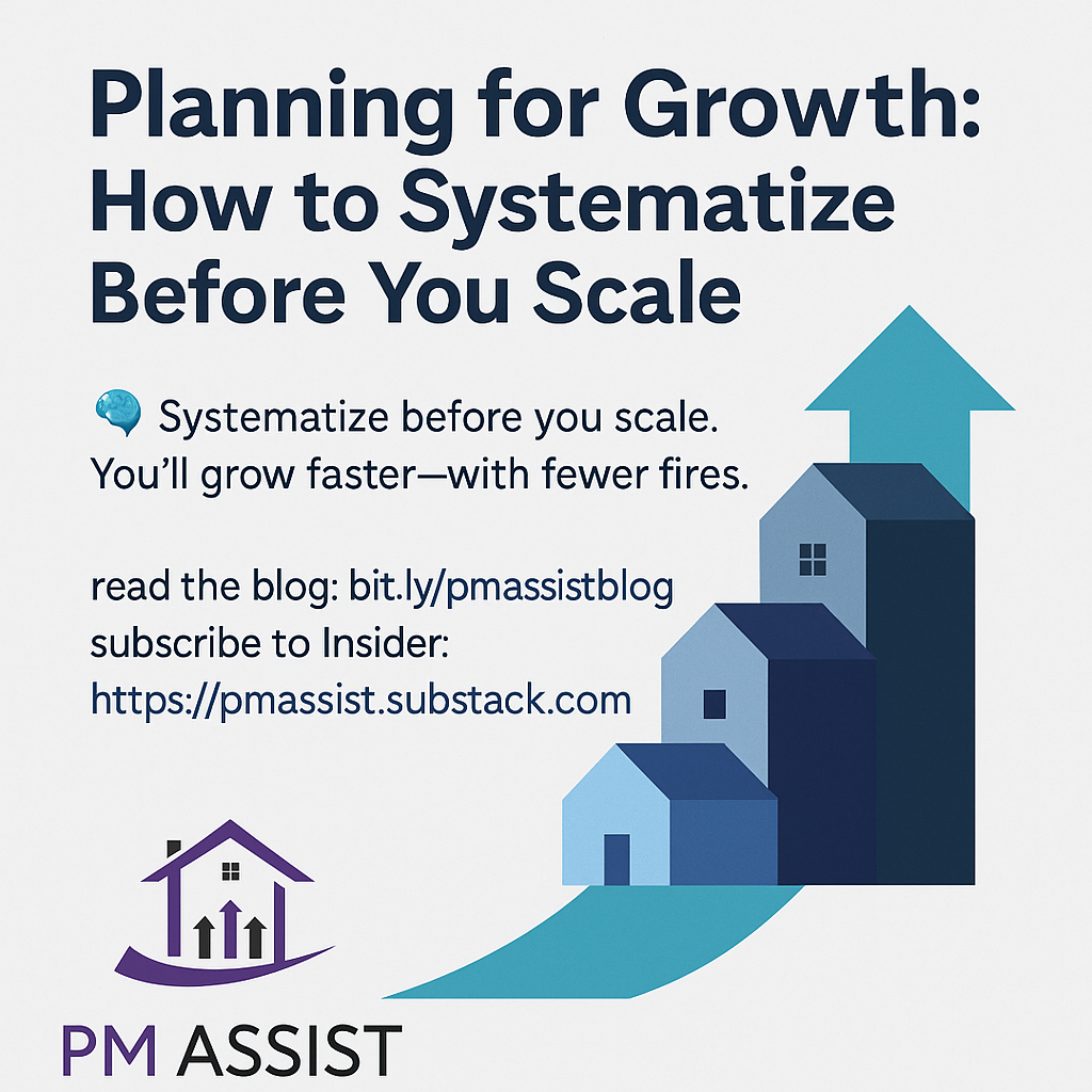 Planning for Growth: How to Systematize Before You Scale